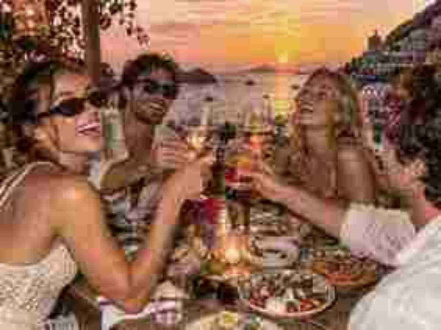 The same sunset toast, smeared and blocky from being forwarded through group chats