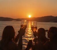 A sunset toast